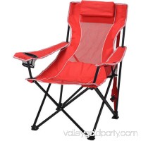 Ozark Trail Oversized Mesh Lounge Camping Chair with Cup Holders   553681026